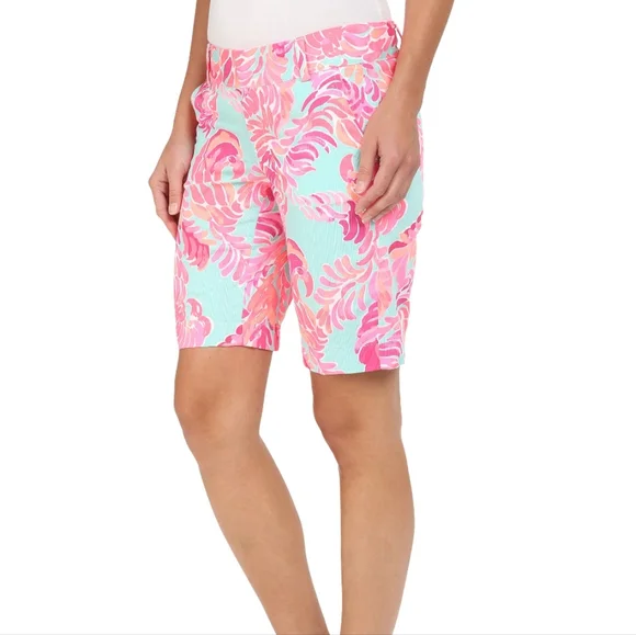 Lilly Pulitzer Vibrant Tropical Print Chipper Shorts - Picture 2 of 11